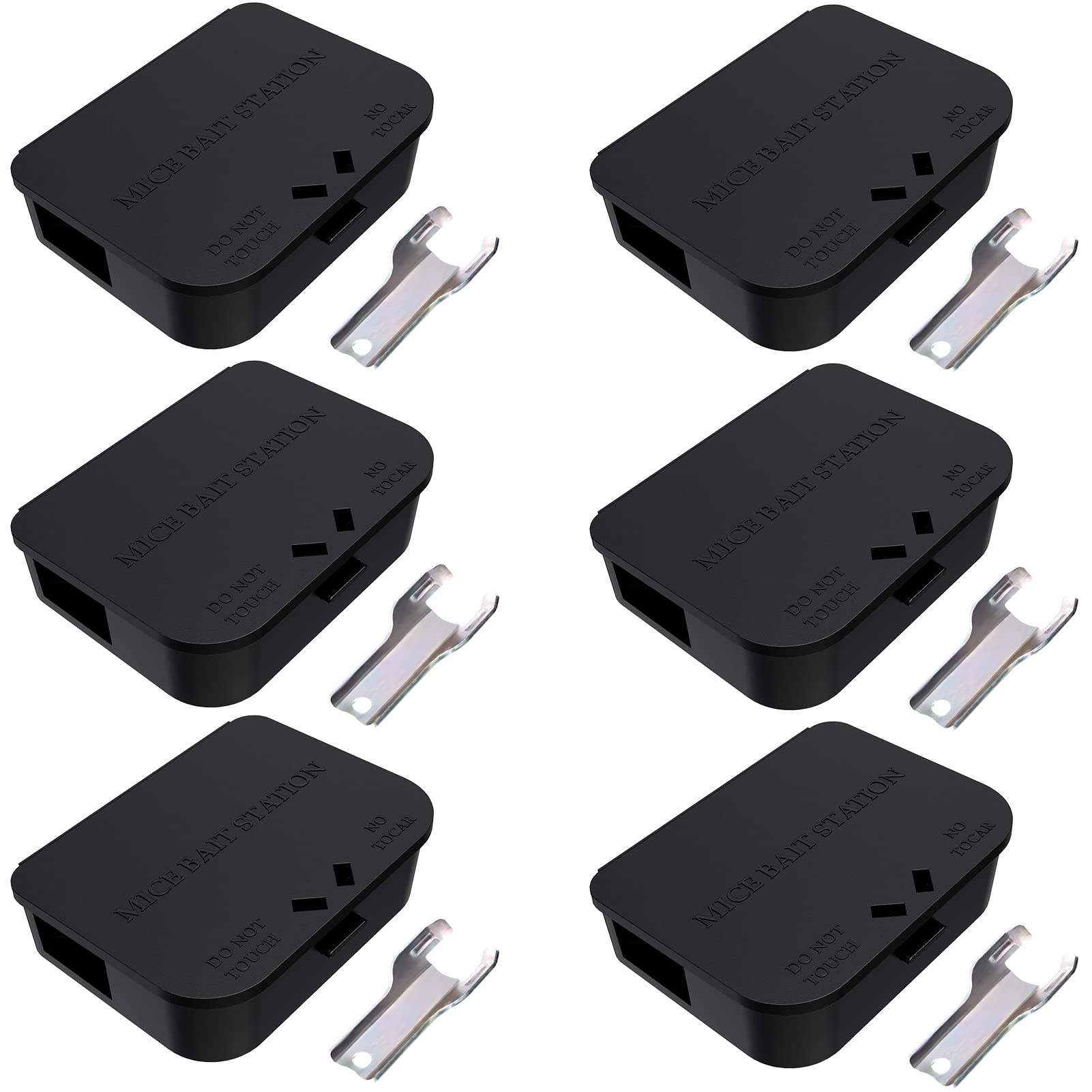 Anblak Mouse Station 6 pack black design front view