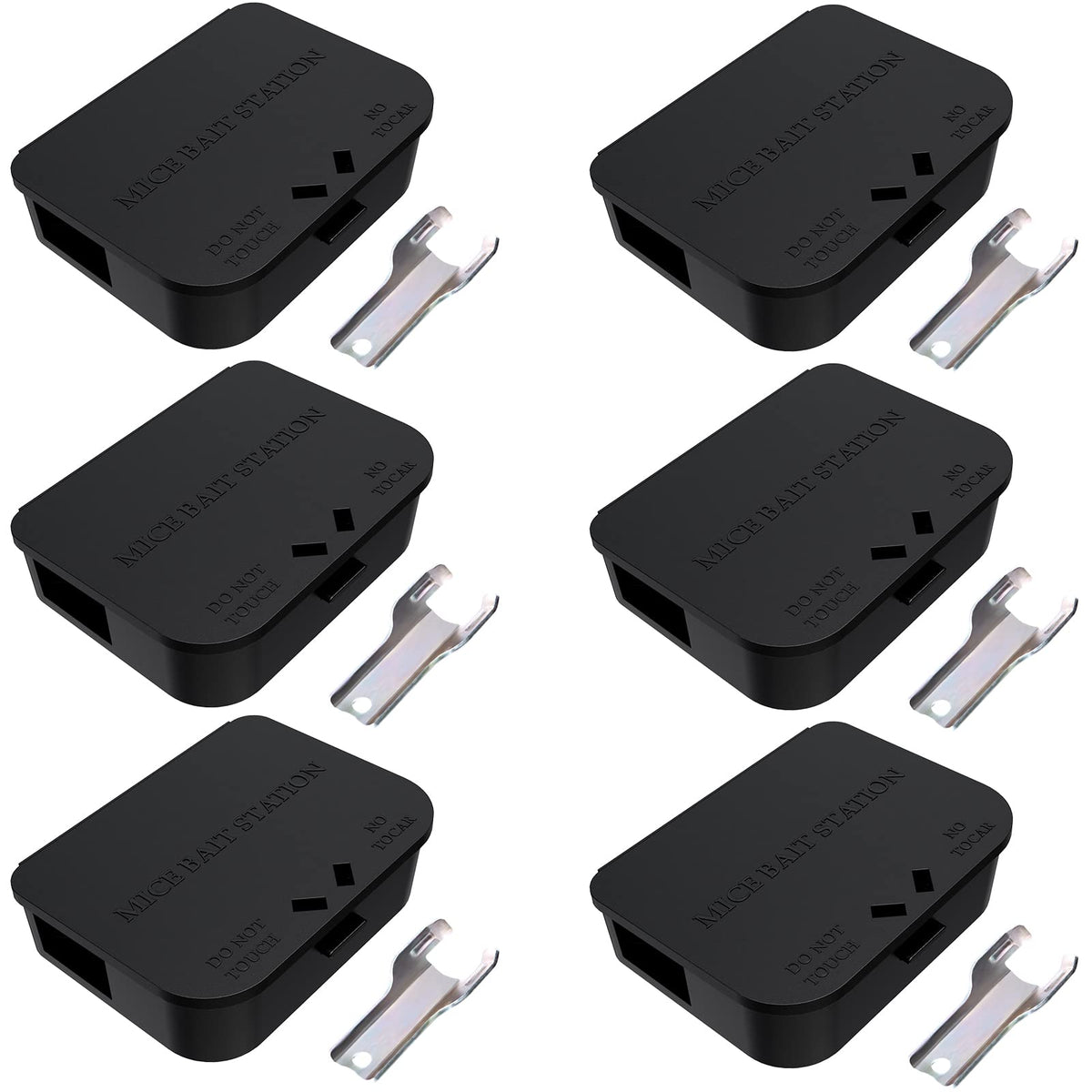 Anblak Mouse Station 6 pack black design front view