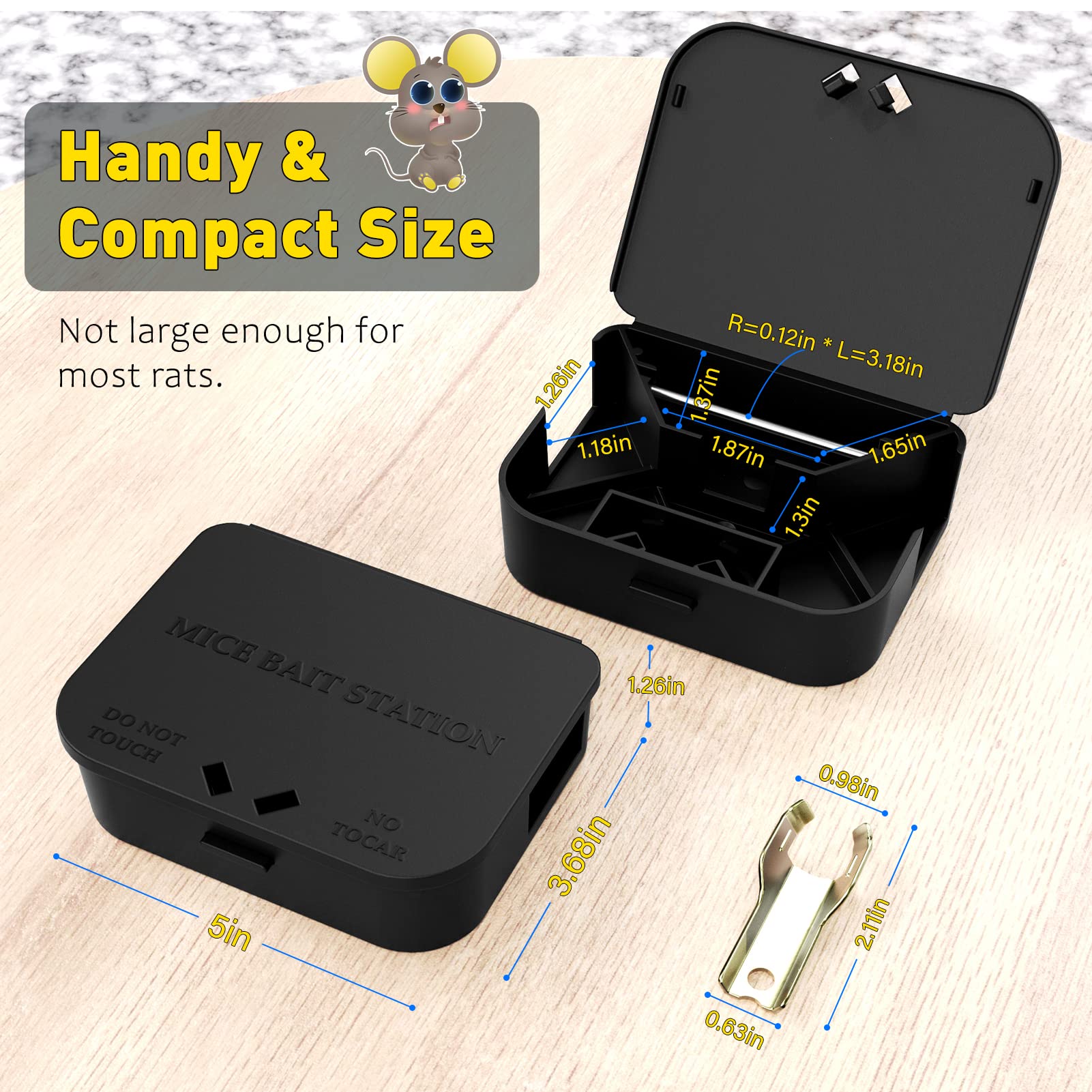 Anblak Mouse Station keyless design with press button