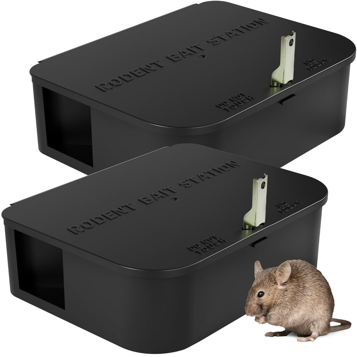 Anblak Rat Station Box black model front view