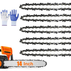 ANCKNE 5-Pack 14 Inch Chainsaw Chain front view with packaging