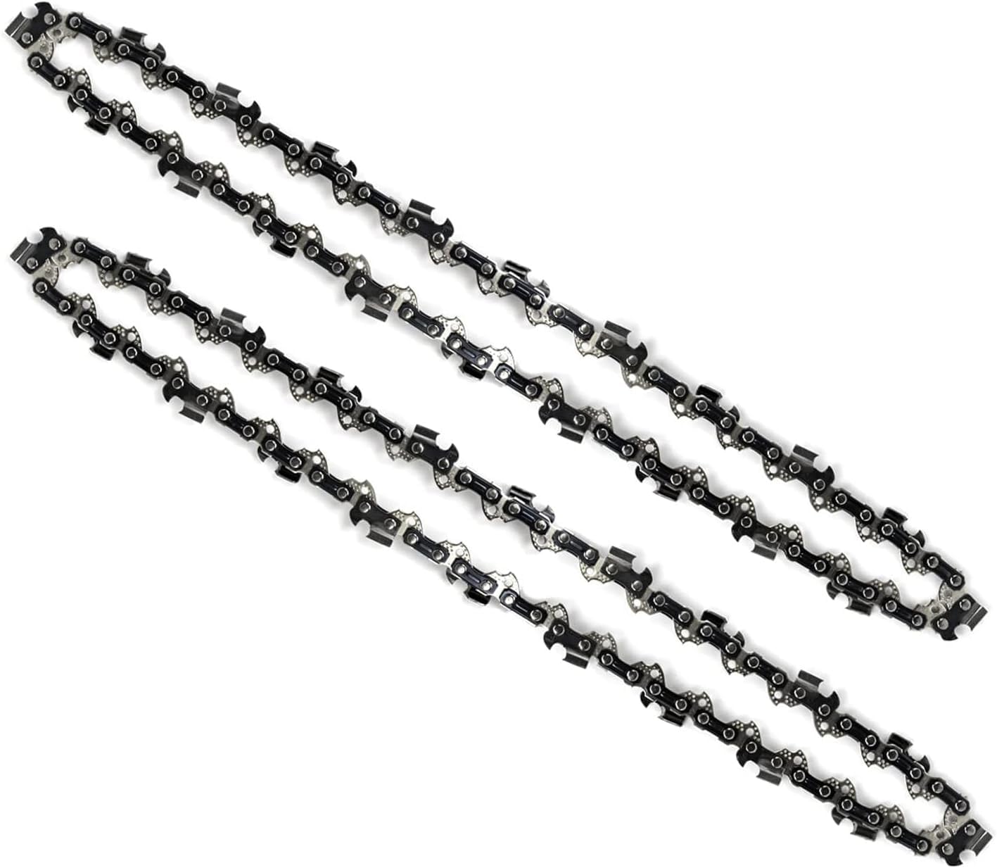 ANCKNE chainsaw chain installed on a chainsaw