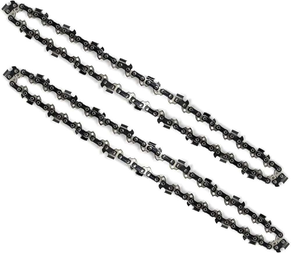 ANCKNE chainsaw chain installed on a chainsaw