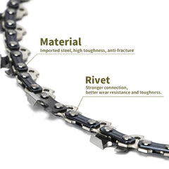 ANCKNE chainsaw chain packaging with details