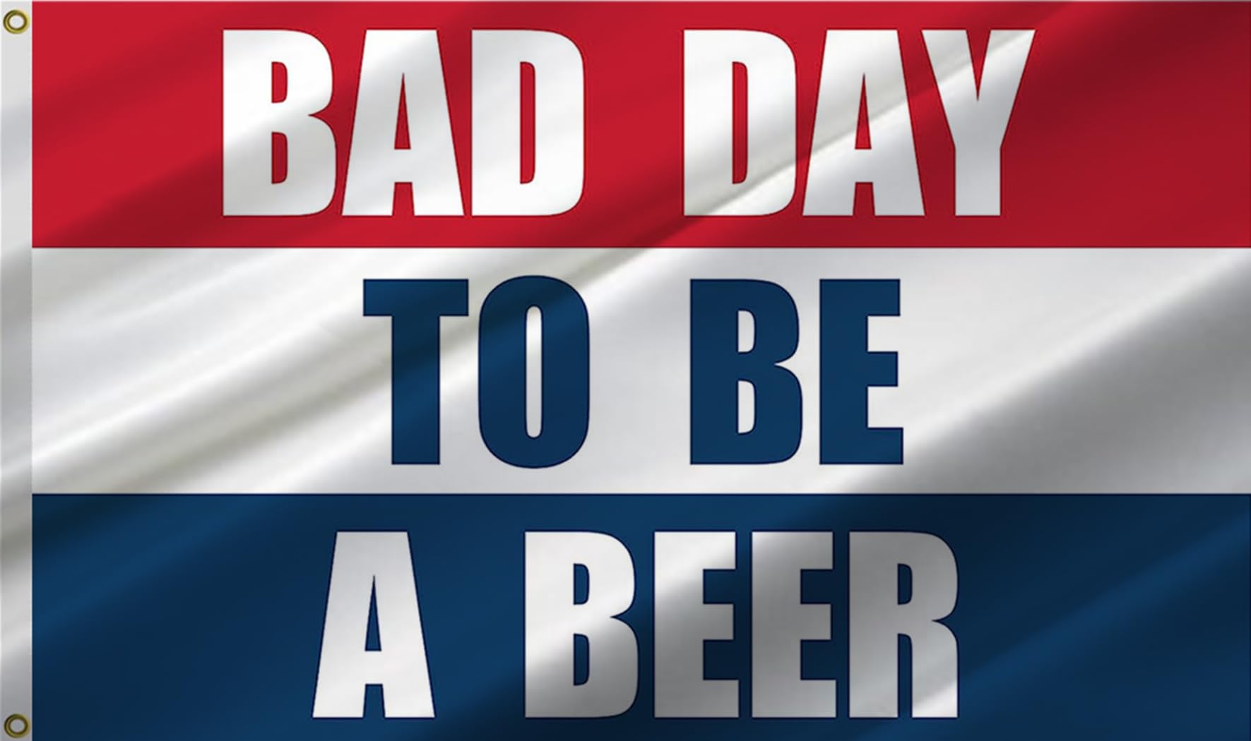ANCONINE Bad Day To Be A Beer Flag front view, 3x5 ft