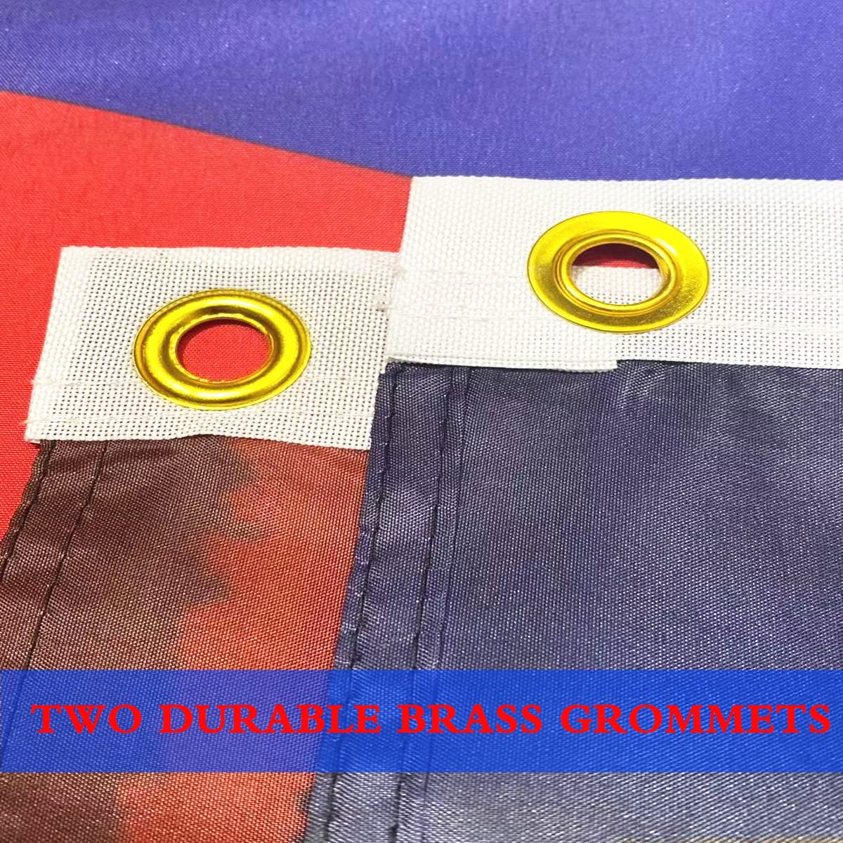 ANCONINE flag folded with packaging details visible
