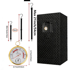 Andelov Sauna Thermometer with adjustable lanyard mounted in sauna