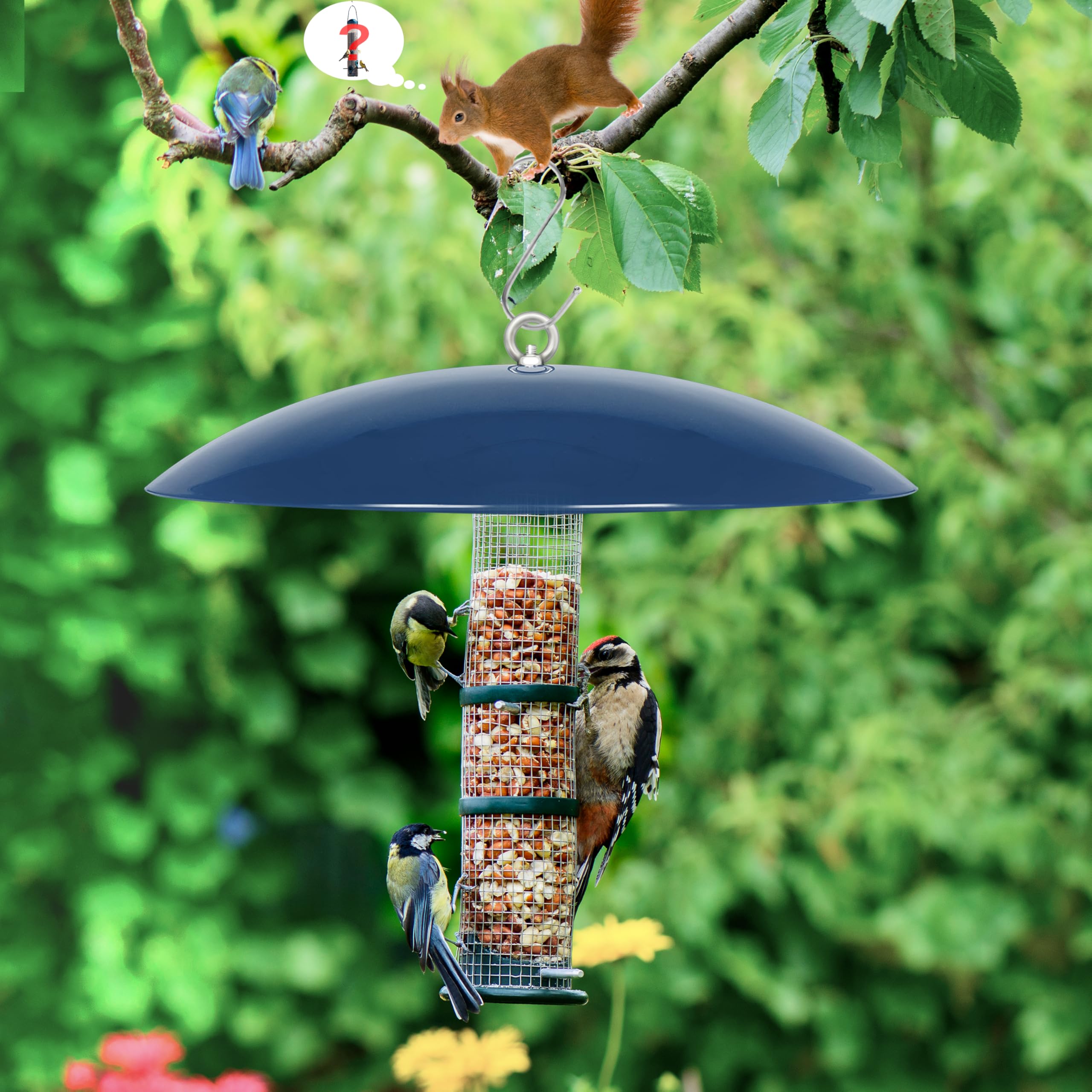 andergi Bird Feeder Dome Guard showing its curved design