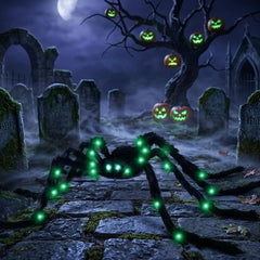 Anditoy Giant Spider in a Halloween yard setup
