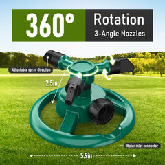 ANDVANA Lawn Sprinkler with dual spray modes close-up