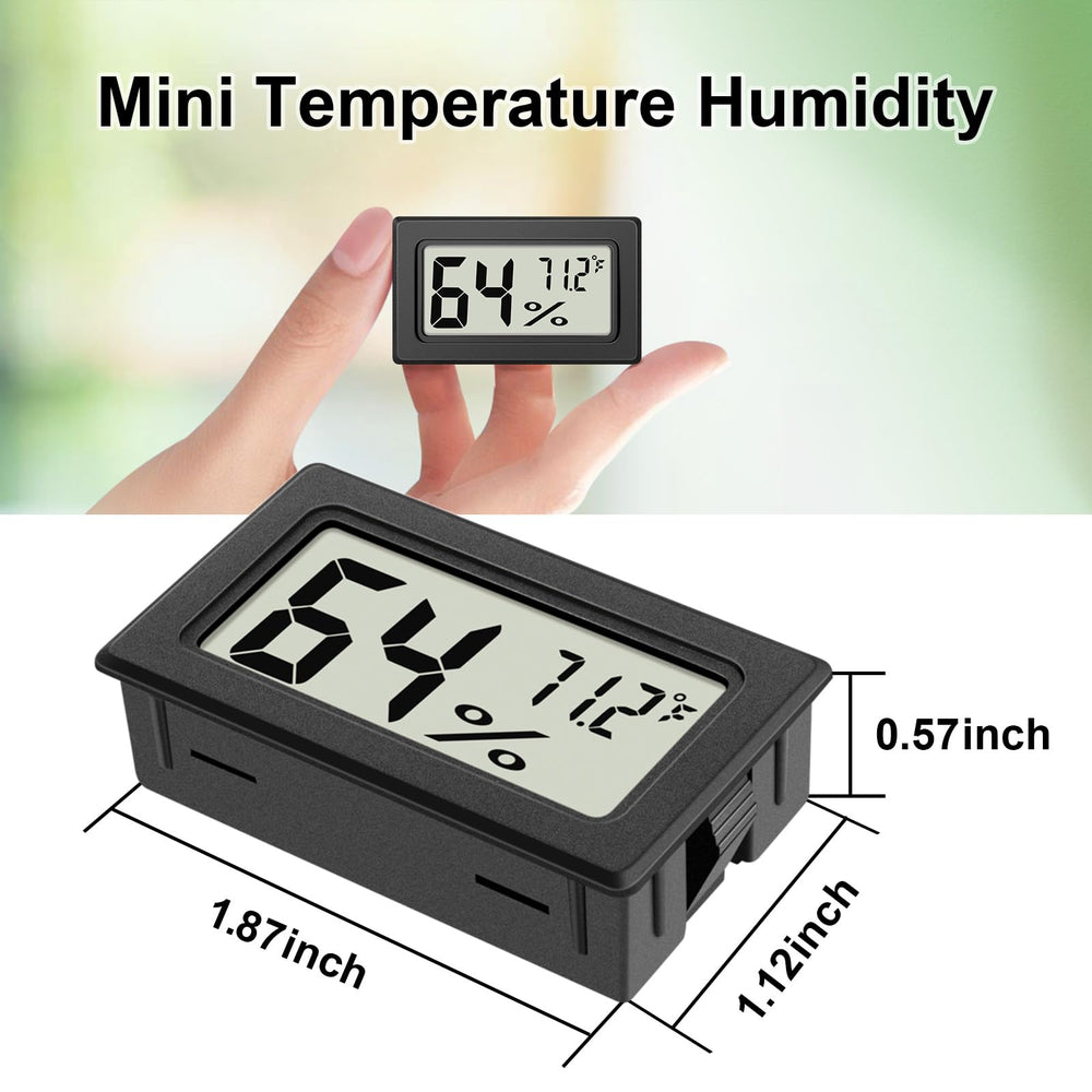 ANFBYOH Mini Hygrometer Indoor Humidity Meter back view