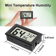 ANFBYOH Mini Hygrometer Indoor Humidity Meter back view