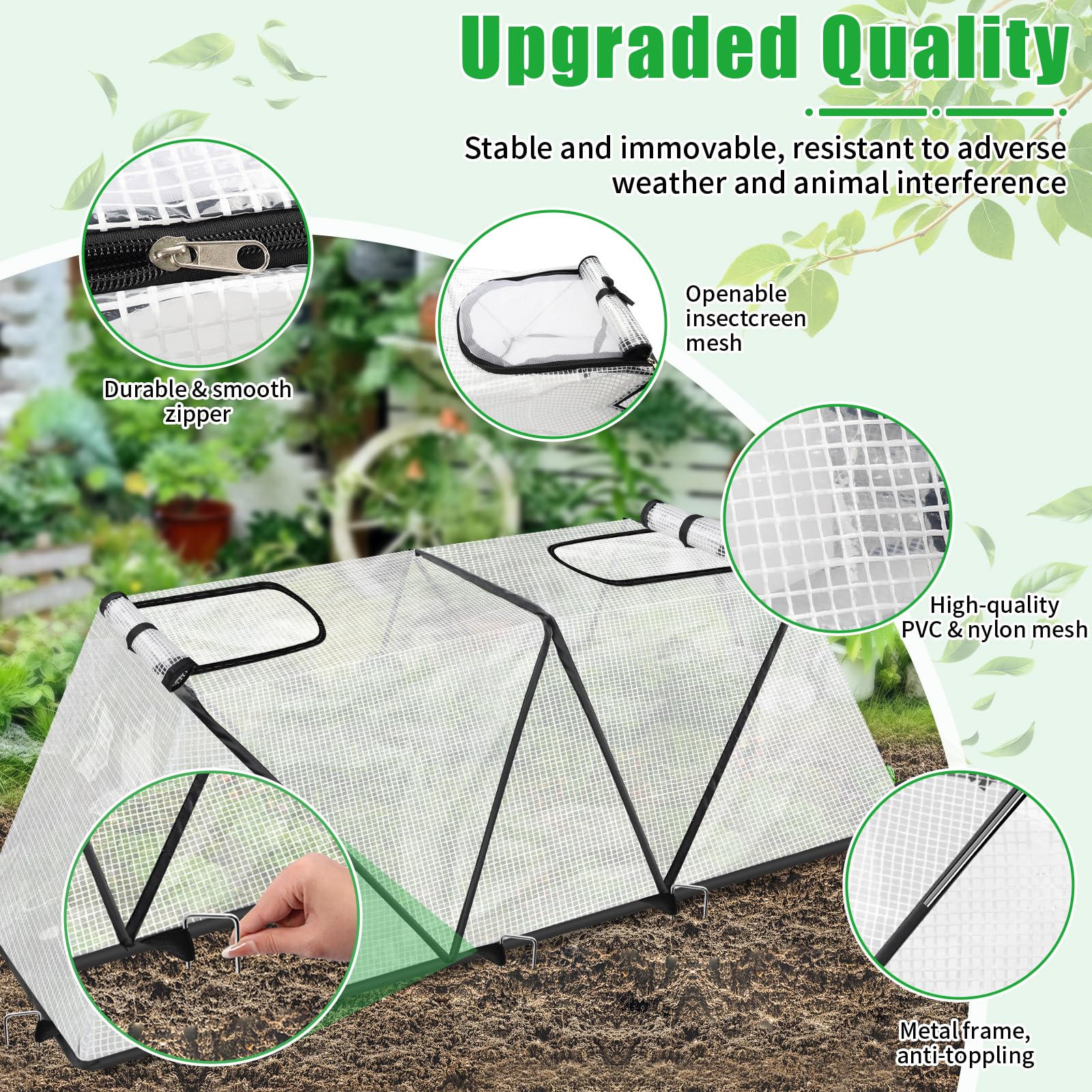 ANGAR plant cover folded for easy storage