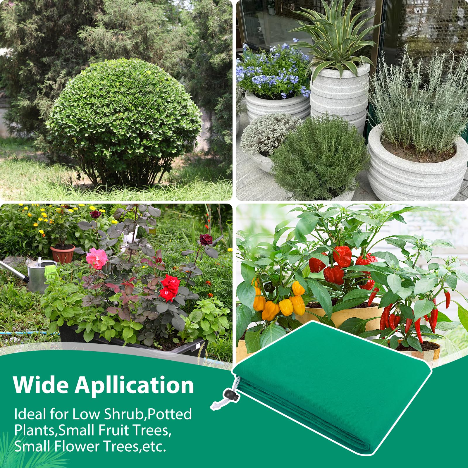 ANGAR plant cover protecting vegetable plants