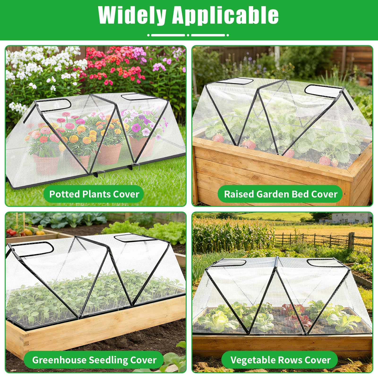 ANGAR plant cover protecting vegetables in garden