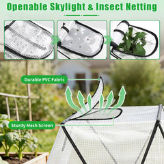 ANGAR plant cover set with stakes for installation