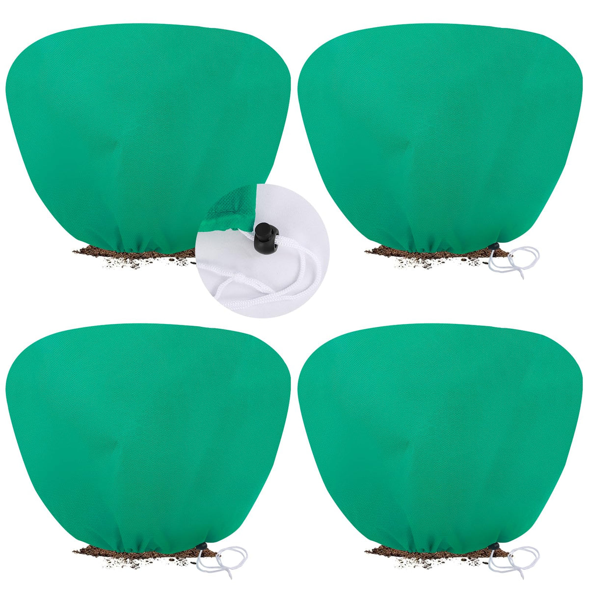 ANGAR plant covers 39.4" x 39.4" green fabric front view