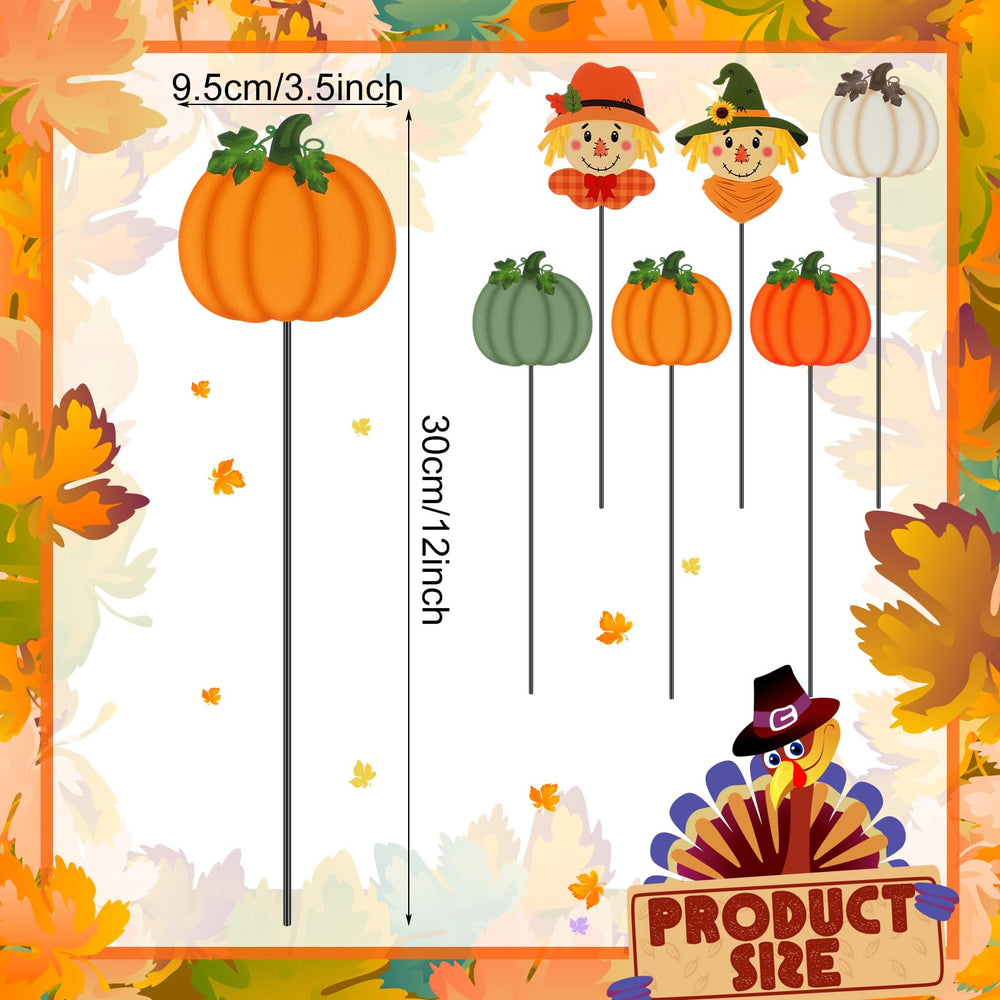Anglechic 12-inch fall yard stake featuring a scarecrow design