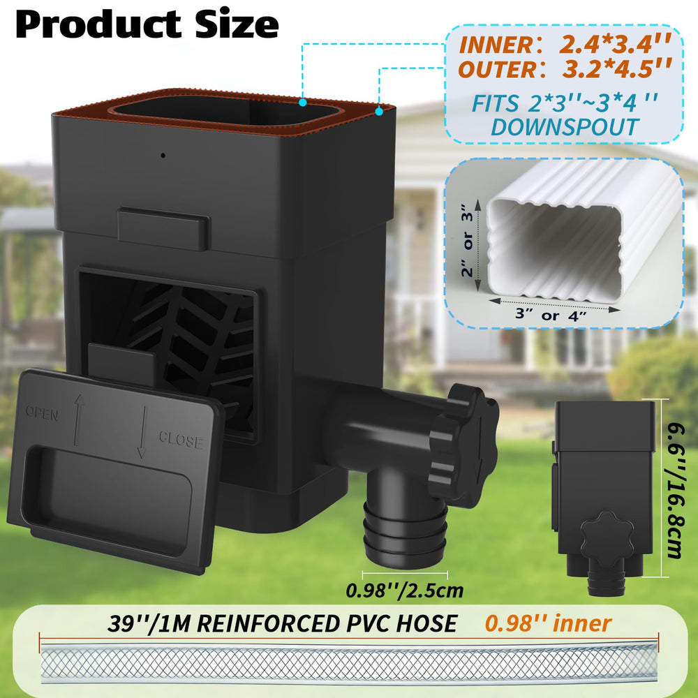 Anivia Rain Barrel Diverter Kit components laid out