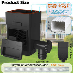 Anivia Rain Barrel Diverter Kit components laid out