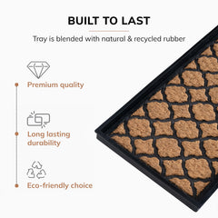 Anji Mountain Boot Storage Mat with winter boots on it