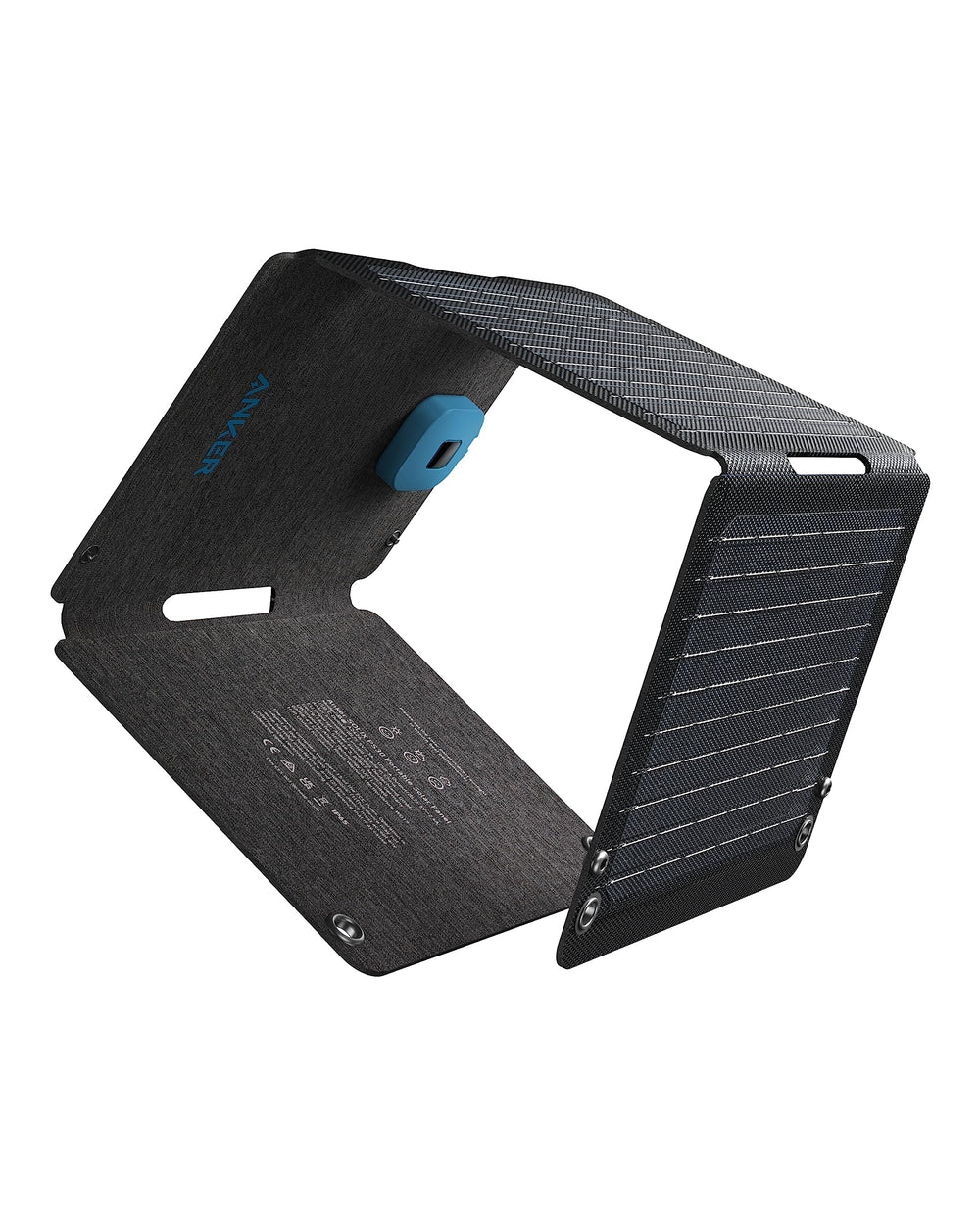 Anker SOLIX PS30 Portable Solar Panel front view, grey