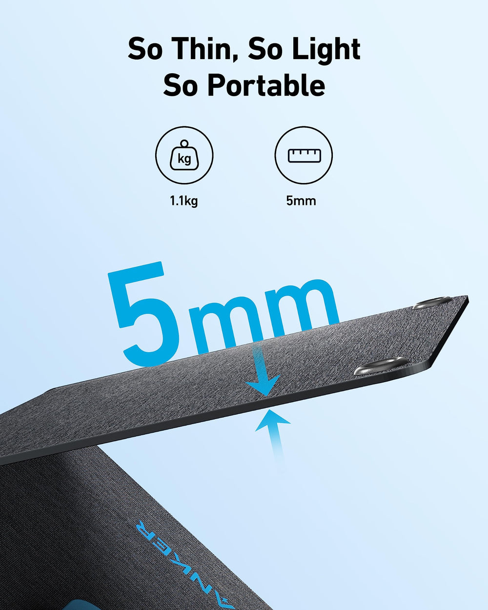 Anker SOLIX PS30 Portable Solar Panel with carabiners included