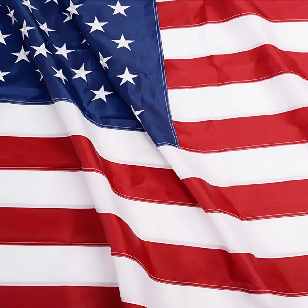 Anley 3x5 Ft American Flag front view with embroidered stars