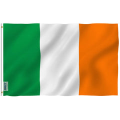 Anley 3x5 ft Ireland flag front view with vivid colours