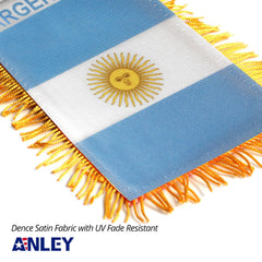 Anley 4 x 6 inch flag with suction cup for easy mounting