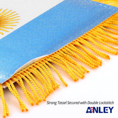 Anley Argentina flag displayed on a car rearview mirror