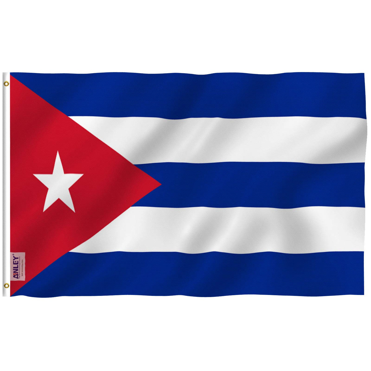 Anley Cuba Flag 3x5 ft front view with vivid colors