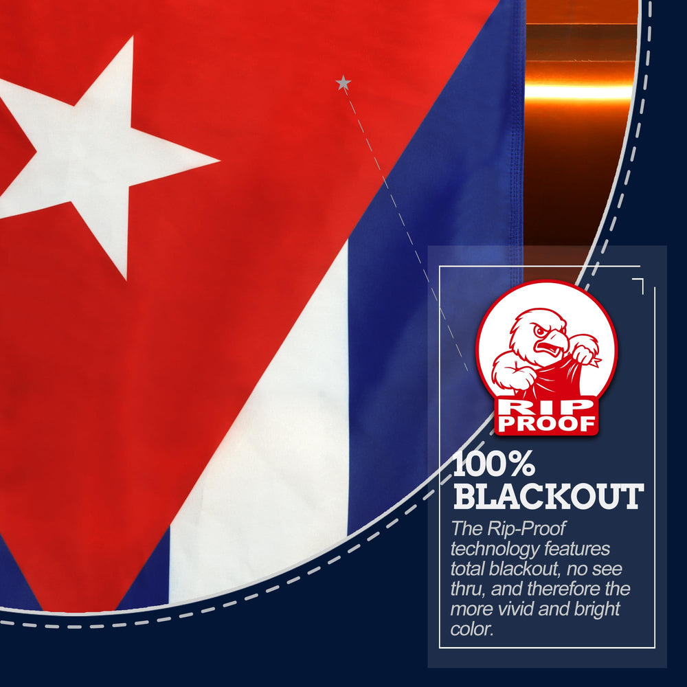 Anley Cuba Flag 3x5 Ft with smooth wrinkle-resistant surface