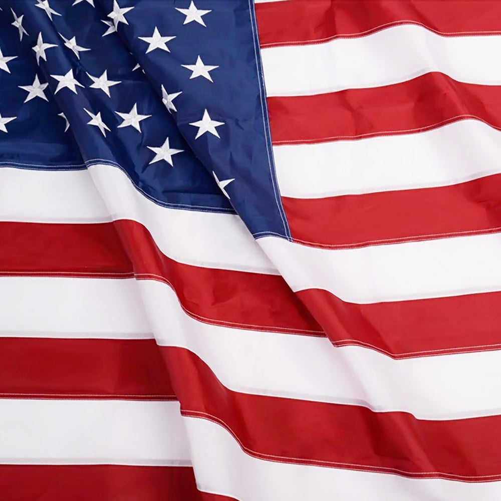 Anley EverStrong American Flag 6x10 Ft front view with embroidered stars