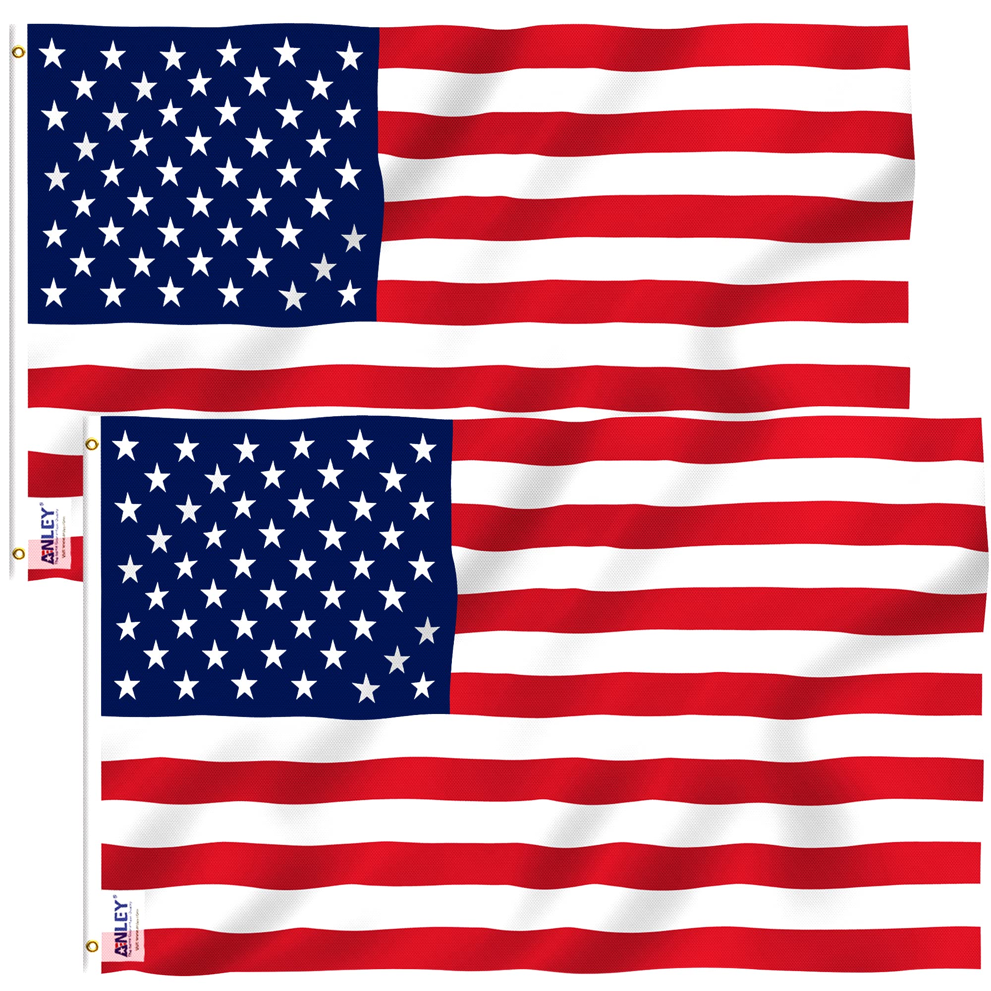 Anley Fly Breeze American National Flag front view 3x5 ft