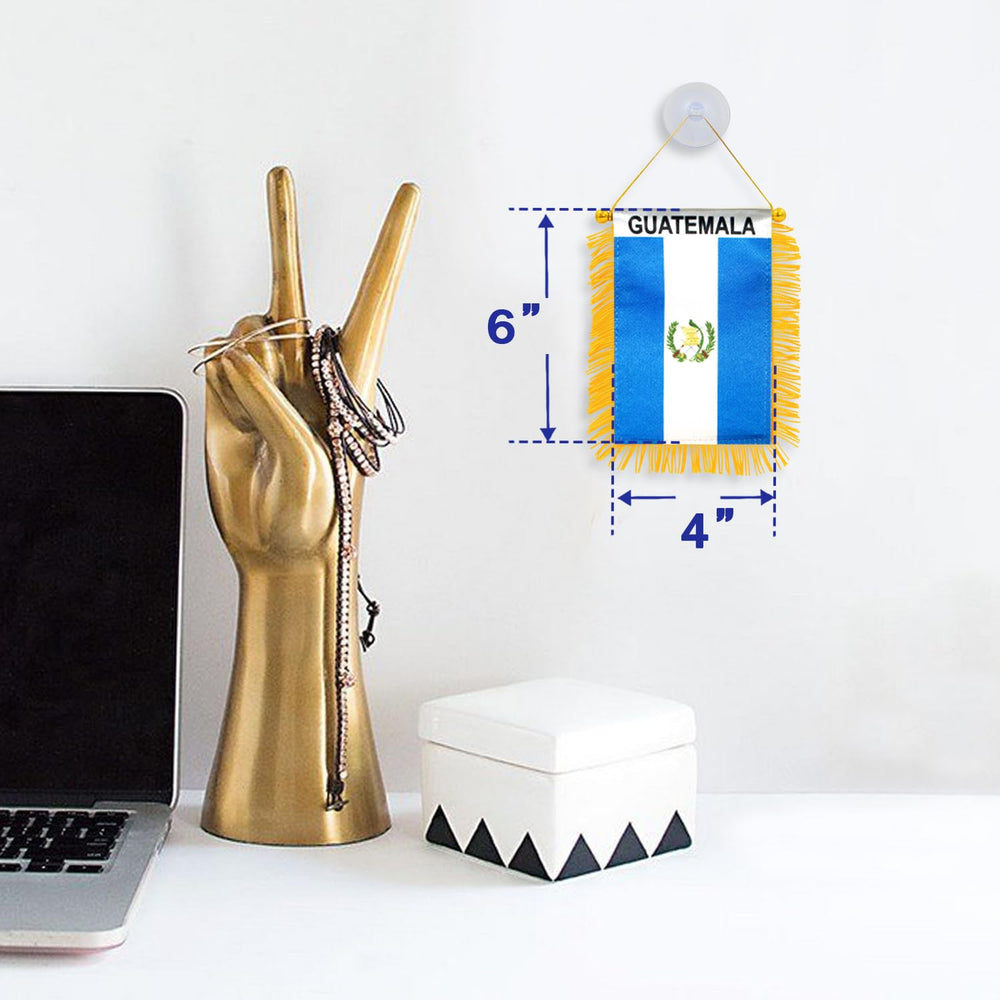 Anley Guatemala Flag with suction cup holder