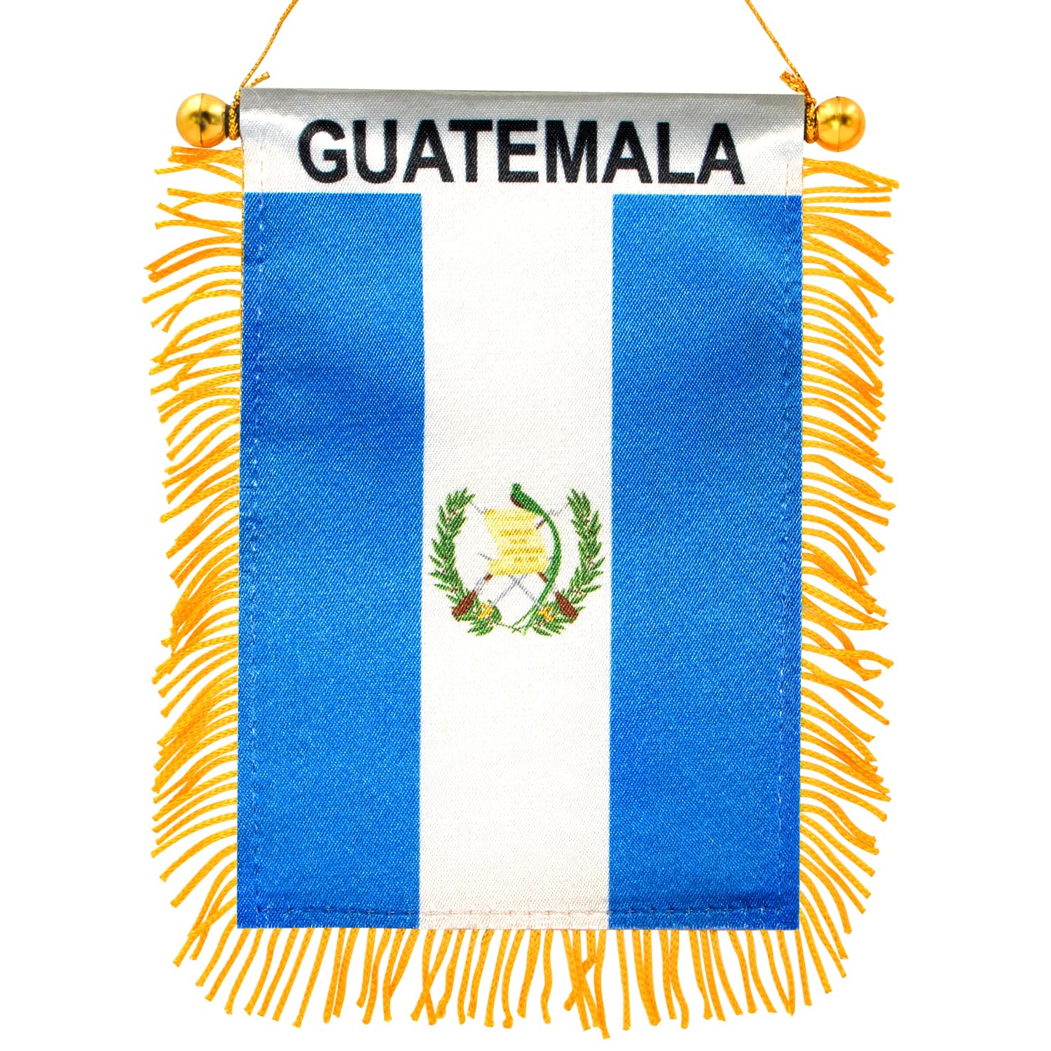 Anley Guatemala Fringy Window Hanging Flag front view