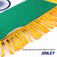 Anley India Fringy Hanging Flag 4 X 6 Inch side view