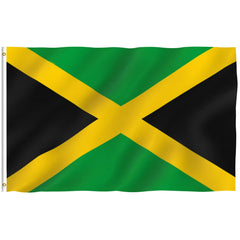 Anley Jamaica Flag 3x5 ft front view with vibrant colors
