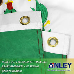 Anley Mexico Flag displayed outdoors in a garden setting