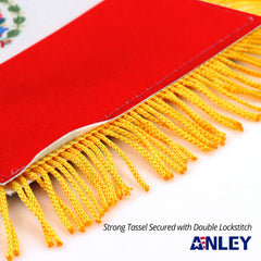Anley Mini Mexico Flag displayed on a car rearview mirror