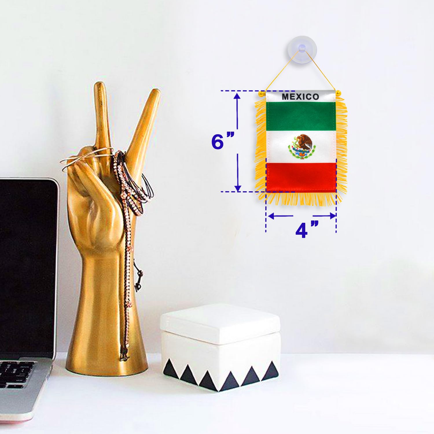 Anley Mini Mexico Flag in packaging