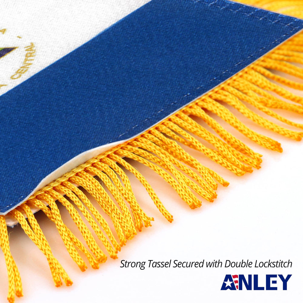 Anley Nicaragua flag hanging from a rearview mirror