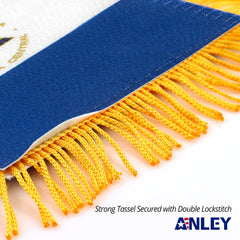 Anley Nicaragua flag hanging from a rearview mirror