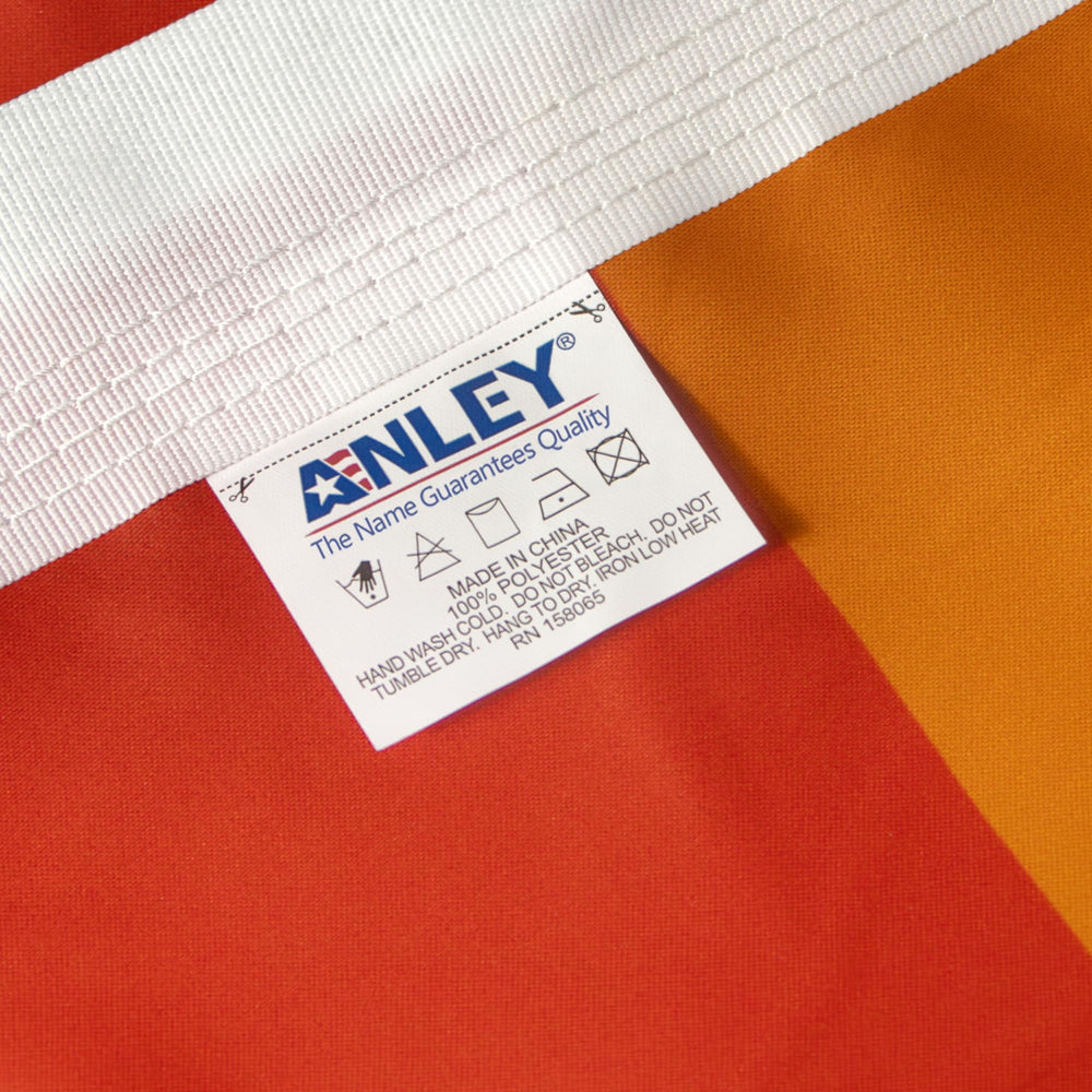 Anley Rip-Proof USA Flag with dimensions and packaging