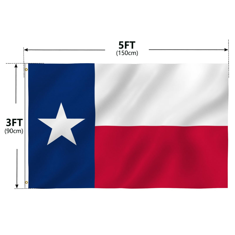 Anley Texas State Flag showing canvas header