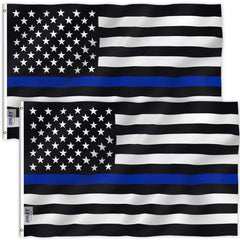 Anley Thin Blue Line flag front view