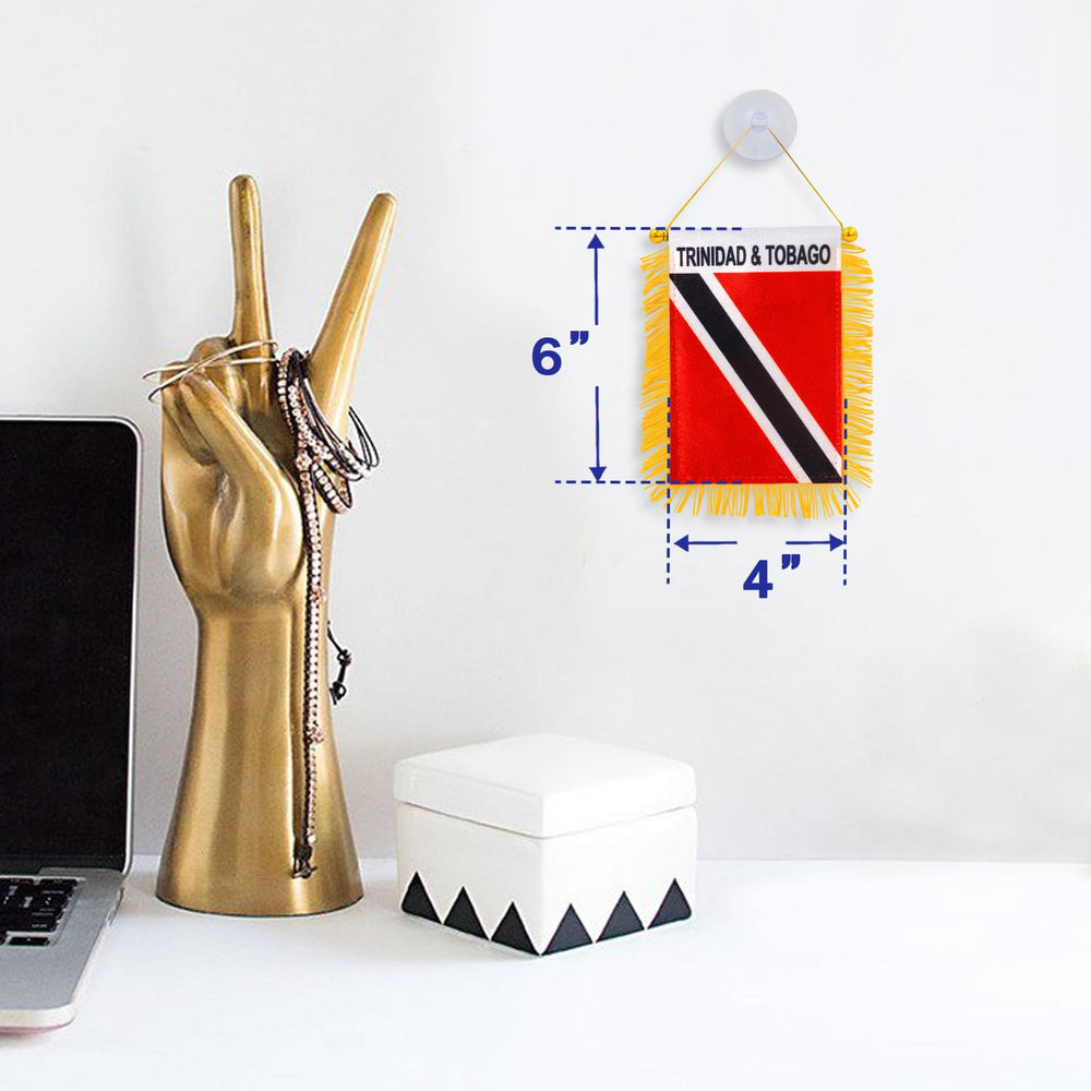 Anley Trinidad and Tobago Flag in sunlight showing its vibrant colours