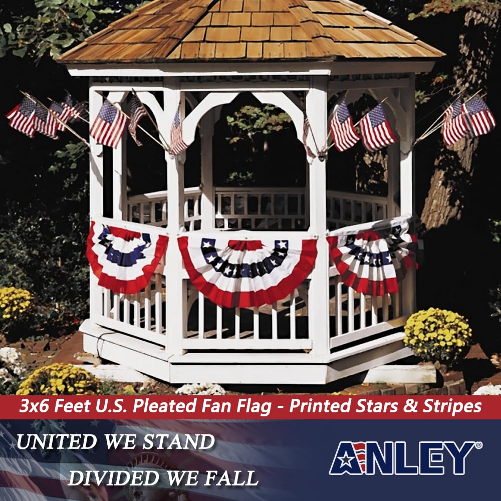 Anley US National Flag close-up of stitching