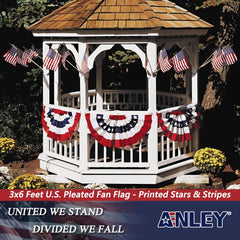 Anley US National Flag close-up of stitching